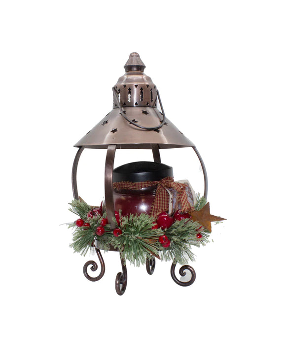 Copper Star Candle Lantern - Amethyst Designs Country Mercantile