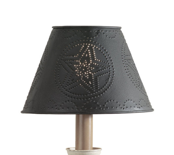 Punched Star Metal Lamp Shade - Amethyst Designs Country Mercantile