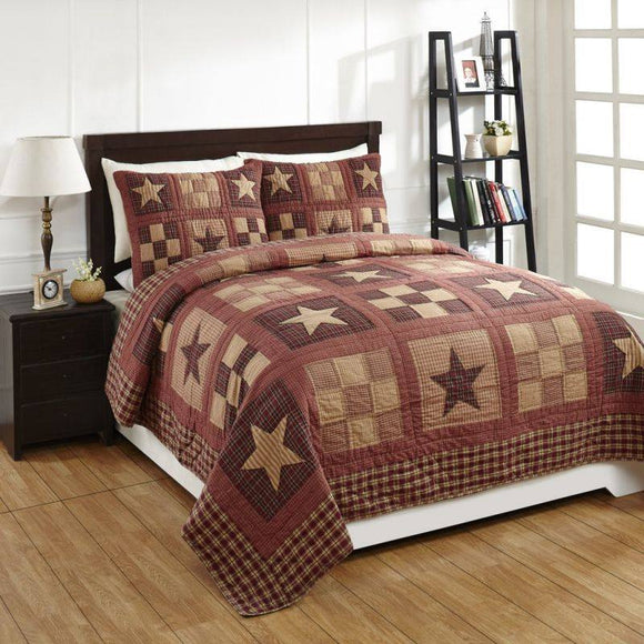Bradford Star Quilt and Shams Set - Amethyst Designs Country Mercantile