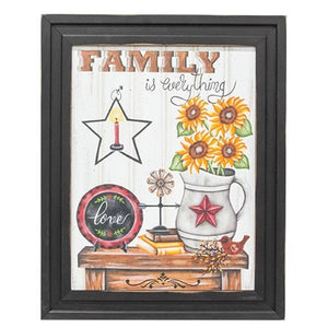 Family Is Everything Framed Print - Amethyst Designs Country Mercantile