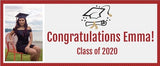 4 Foot Graduation Banner - Amethyst Designs Country Mercantile