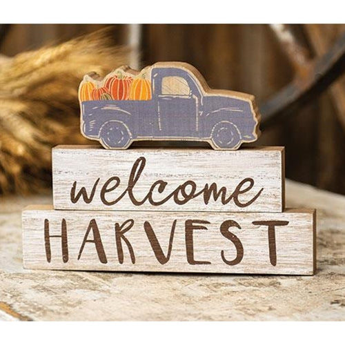 Welcome Harvest Truck Stackers - Amethyst Designs Country Mercantile