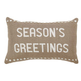 Season's Greetings Pearlescent Pillow