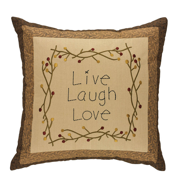 Live Love Laugh Pillow 18