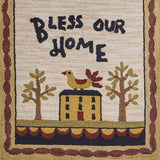 Bless Our Home Hooked Runner