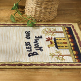 Bless Our Home Hooked Runner