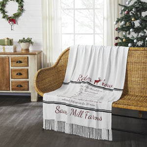 Sawyer Mill Reindeer Chow Woven Throw