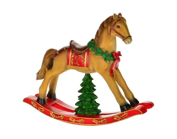 Rocking Horse with Red Saddle