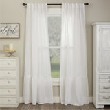 Provincial Linen White Curtain Panels