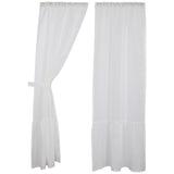 Provincial Linen White Curtain Panels