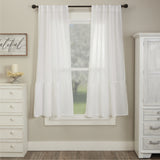 Provincial Linen White Curtain Panels