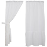 Provincial Linen White Curtain Panels