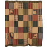 Tea Cabin Patchwork Shower Curtain