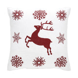 Scandia Snowflake Red White Pillow