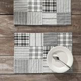 Sawyer Mill Black Quilted Placemat Set of 2