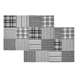 Sawyer Mill Black Quilted Placemat Set of 2