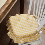 Buffalo Check Ruffled Chair Pad