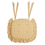 Buffalo Check Ruffled Chair Pad