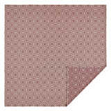 Custom House Burgundy & Tan Coverlet