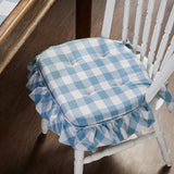 Buffalo Check Ruffled Chair Pad