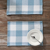 Dusk Blue Annie Buffalo Check Placemat Set of 2