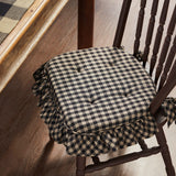 Buffalo Check Ruffled Chair Pad