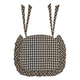 Buffalo Check Ruffled Chair Pad
