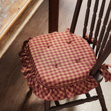 Buffalo Check Ruffled Chair Pad