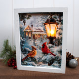 All Is Calm Lighted Shadow Box