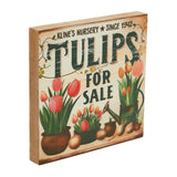 Tulips For Sale Block Sign