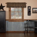 Black Star Scalloped Valance