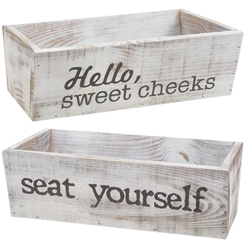 Hello Sweet Cheeks/Seat Yourself Reversible Box