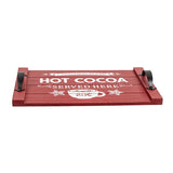 Hot Cocoa Served Here Wooden Tray