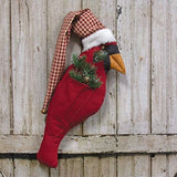 Christmas Cardinal Door Hanger - Amethyst Designs Country Mercantile