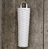 Whitewash 18" Long Wall Basket