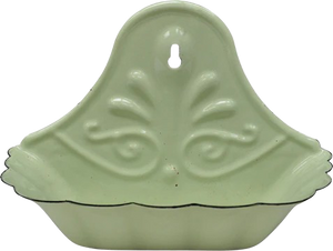 Green Enamel Soap Dish