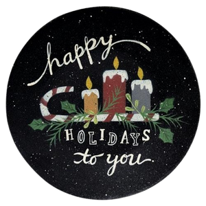 Happy Holidays Plate