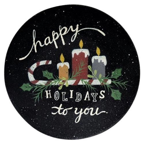 Happy Holidays Plate