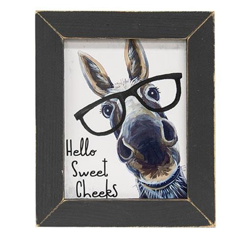 Hello Sweet Cheeks Mule Framed Print