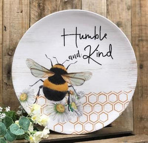Humble and Kind 13" Bee Plate