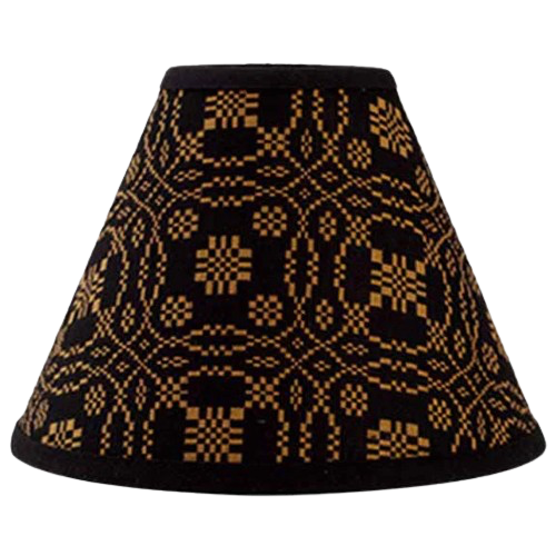 Lover's Knot Black Jacquard Lampshade