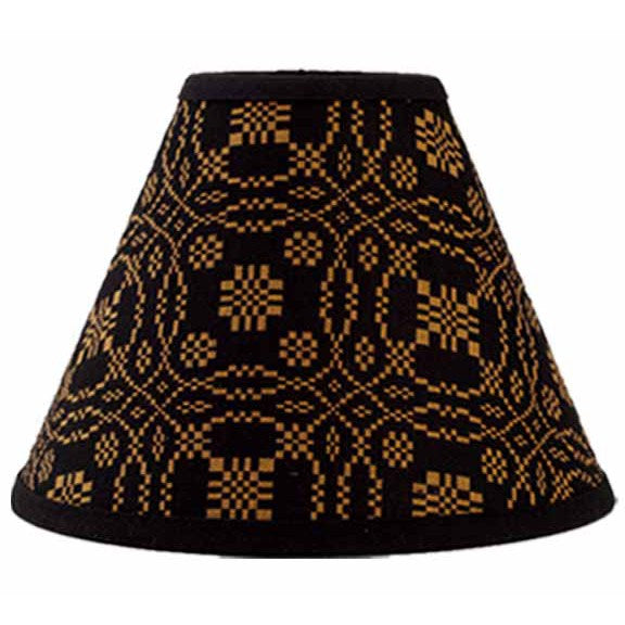 Lover's Knot Black Jacquard Lampshade