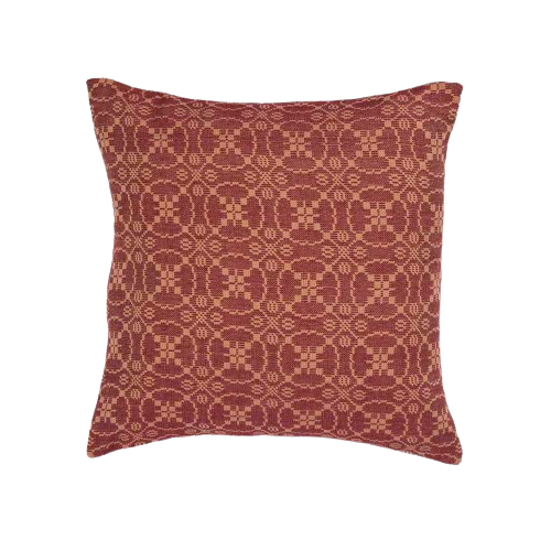 Marshfield Jacquard Red Pillow Cover