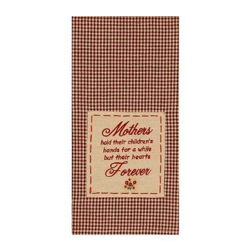 Mother's Hold Their Children's Hearts Dish Towel