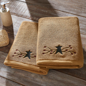 Pip Vine Star Bath Towel - Amethyst Designs Country Mercantile