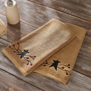 Pip Vine Star Hand Towel - Amethyst Designs Country Mercantile