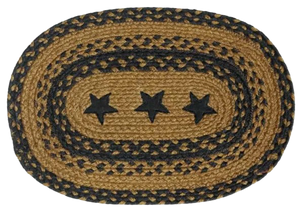Black Star Braided Placemat