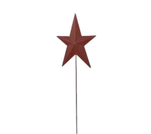 Burgundy Tin Star 16.5" Pick