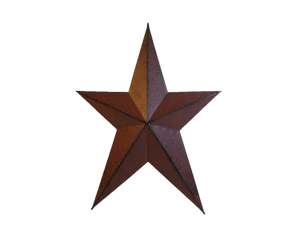 Primitive 8" Burgundy Tin Star