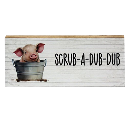 Scrub-A-Dub-Dub Pig Block